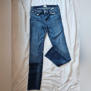 Hudson Tally Deep Cuff Skinny Medium Wash Size 28